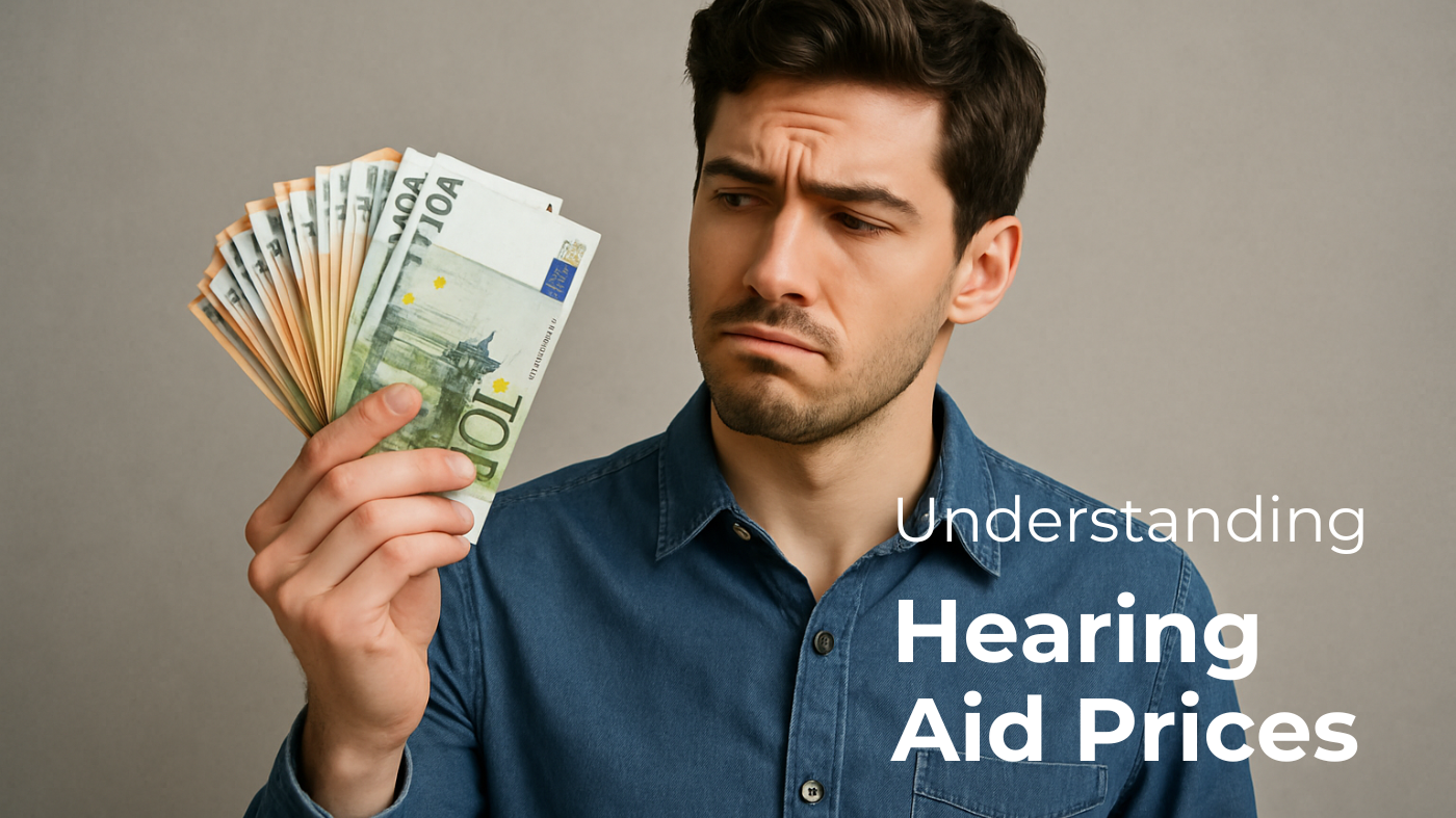 Hearing Aid Price Explained: What You're Really Paying For 1 A man thinking about hearing aid prices